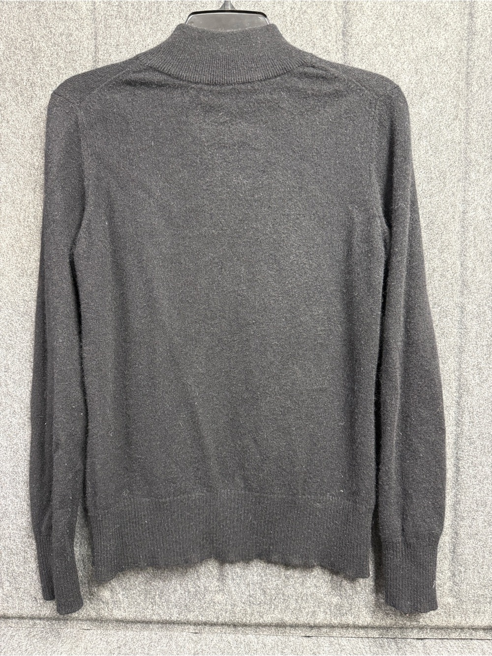 Preston & York Black Mock Neck Sweater 100% Cashmere - Picture 3 of 6